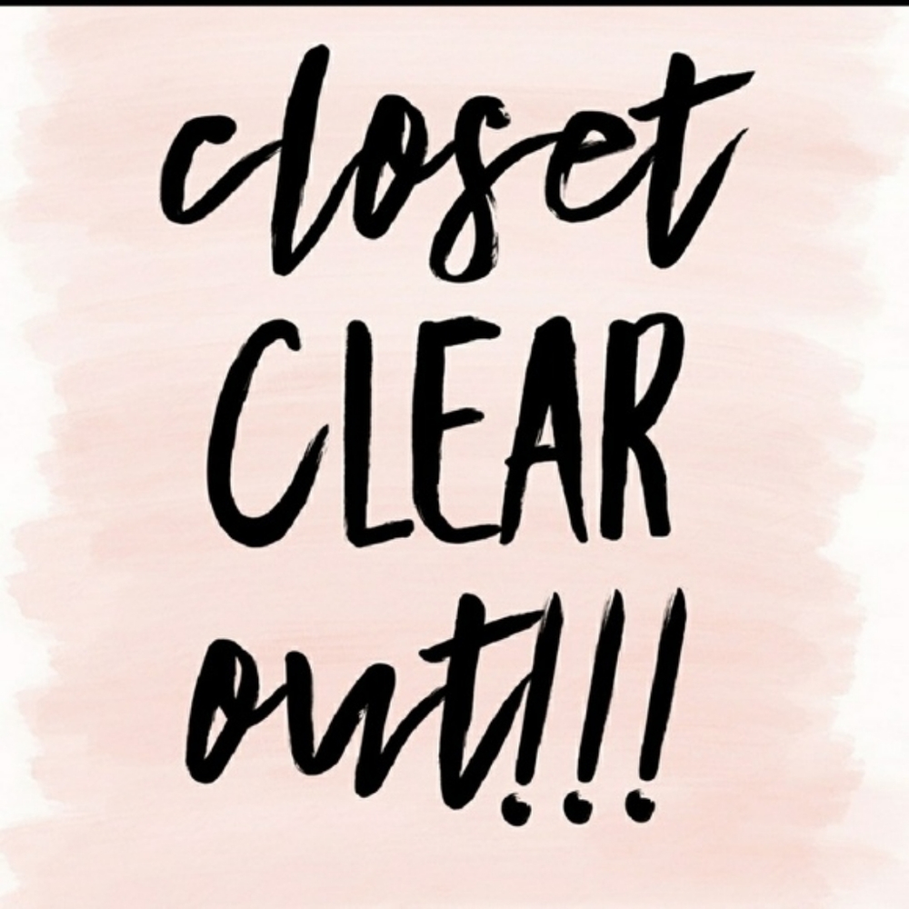 Closet Clear Out Sale!